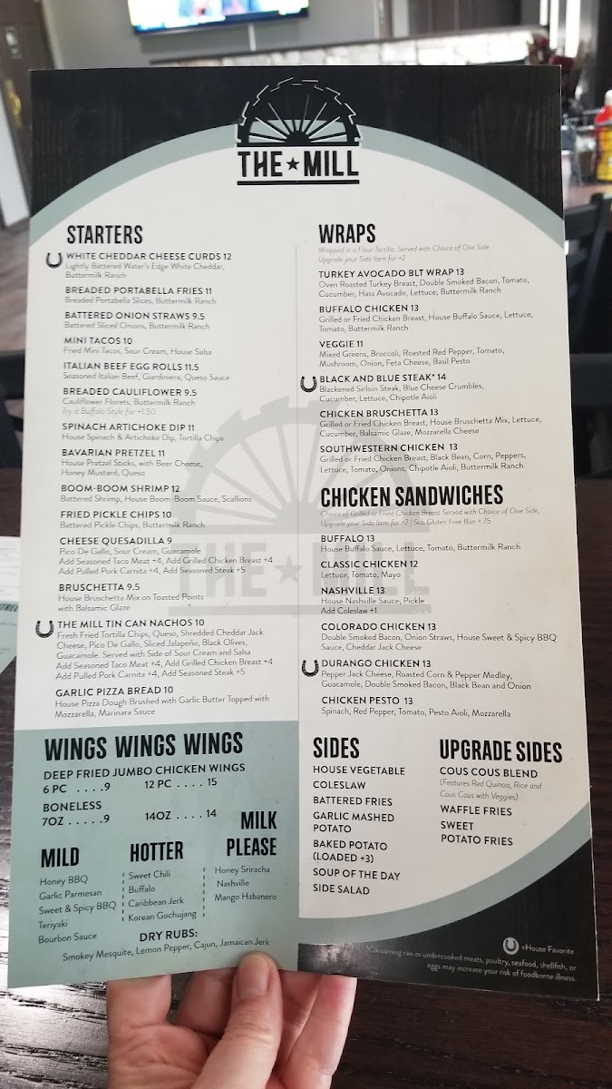 Menu The Mill Saloon-4